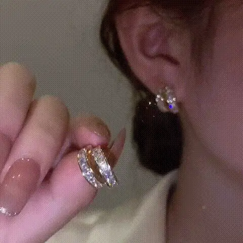 Pendientes de diamantes
