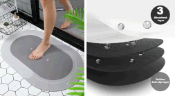 Alfombrilla antideslizante absorbente de agua