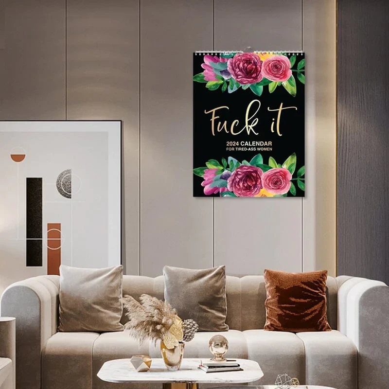 Calendario 2024-2025: "Que le jodan o que me jodan a mí" para mujeres cansadas