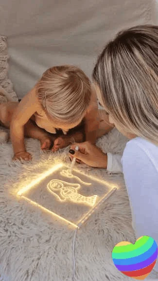 Tablero de notas LED con colores