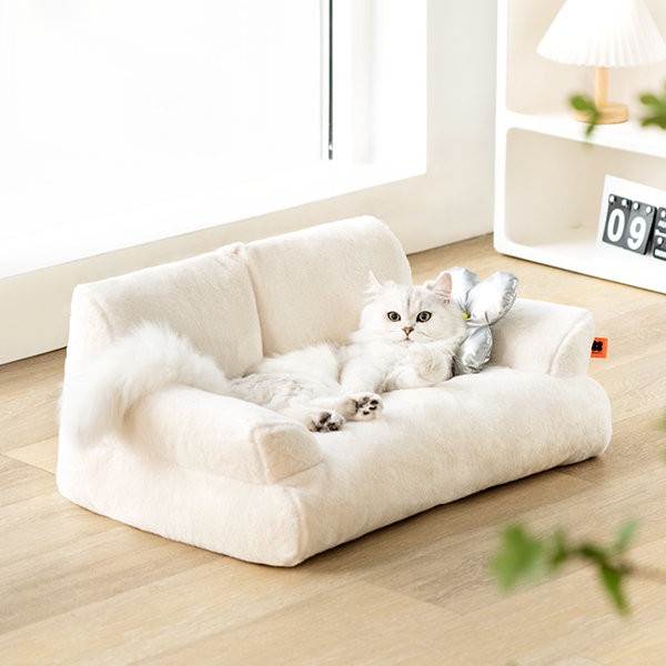 Cama para gatos con forma de sofá - Felpa - Rosa - Amarillo - 4 colores