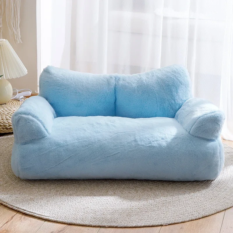 Cama para gatos con forma de sofá - Felpa - Rosa - Amarillo - 4 colores