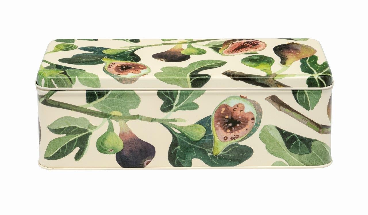 Emma Bridgewater - Higos - Lata rectangular larga y profunda con bisagras
