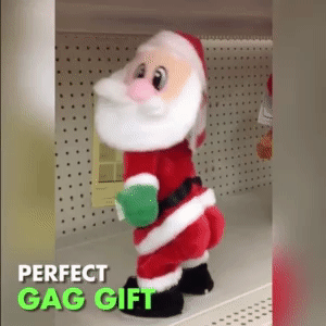 ¡Esta figura de Papá Noel bailando y twerkeando nos muestra exactamente eso!