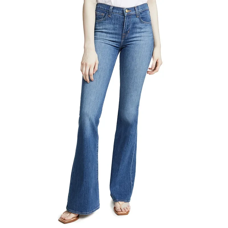 Pantalones vaqueros de cintura alta para mujer, ajustados y elásticos, de aspecto alto y adelgazantes.