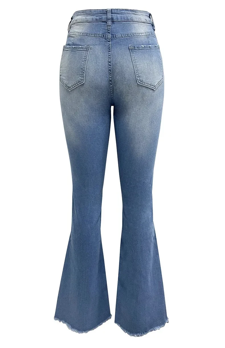 Pantalones vaqueros con bolsillos para mujer