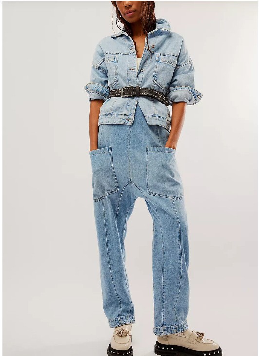 Pantalones casuales con tirantes para mujer en colores lisos