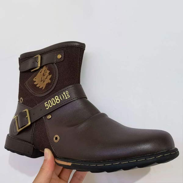 Botines con cremallera para hombre