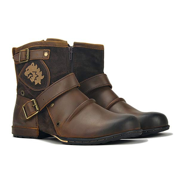 Botines con cremallera para hombre