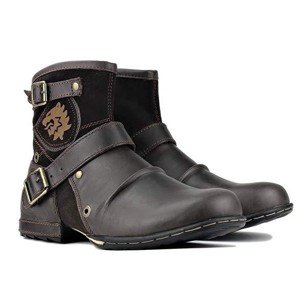 Botines con cremallera para hombre
