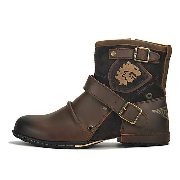 Botines con cremallera para hombre