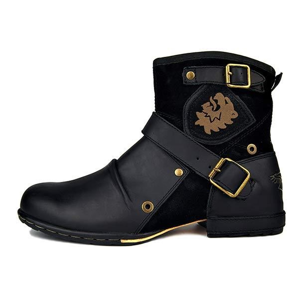 Botines con cremallera para hombre