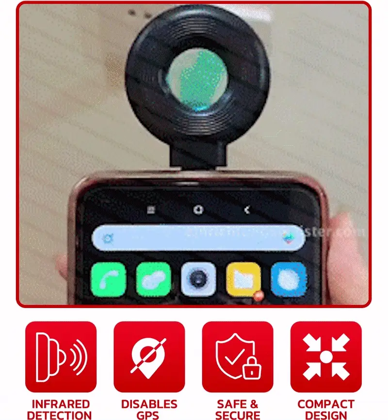 Mini detector antiespía infrarrojo JACKSPY
