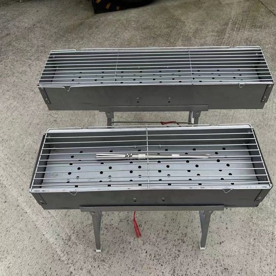 Parrilla para barbacoa de carbón de zinc-hierro de alta calidad de 100 cm x 20 cm