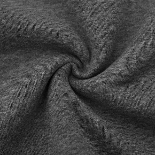 Camisa cómoda de felpa para hombre, color liso, corte holgado, cuello con solapa y manga larga.