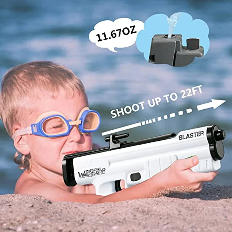 Pistola de agua eléctrica compacta Mega Blaster