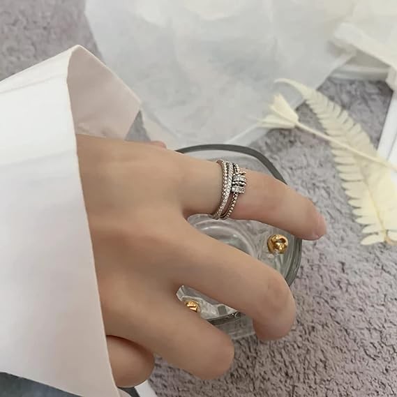 Anillo de circón antiansiedad