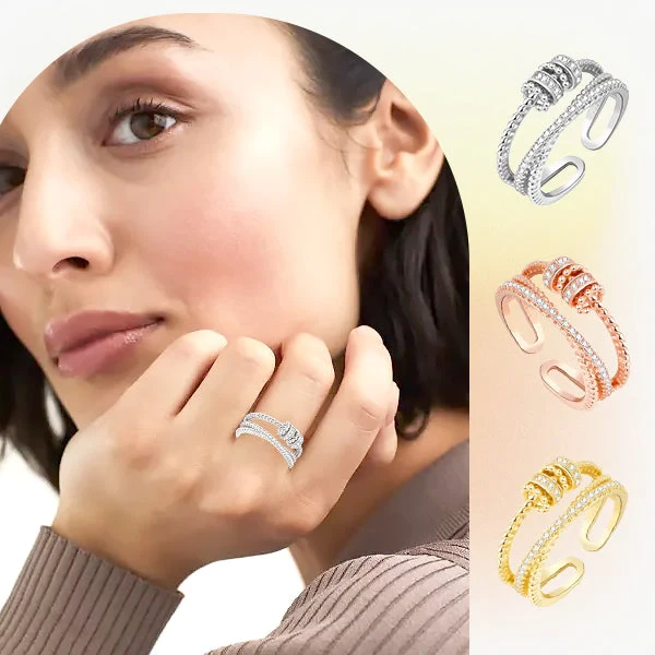 Anillo de circón antiansiedad