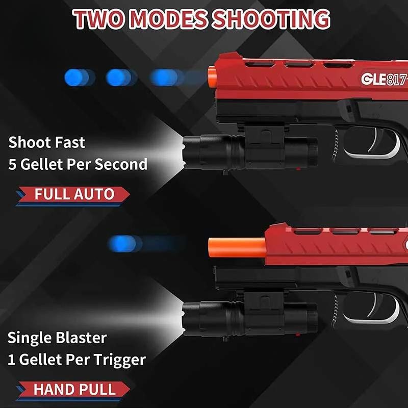 Pistola de bolas de gel de juguete Glock 17 con tambor