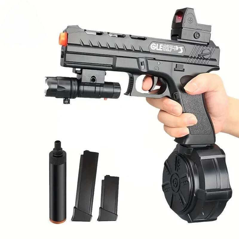 Pistola de bolas de gel de juguete Glock 17 con tambor