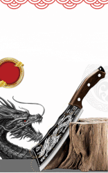 Cuchillo para matar dragones hecho a mano