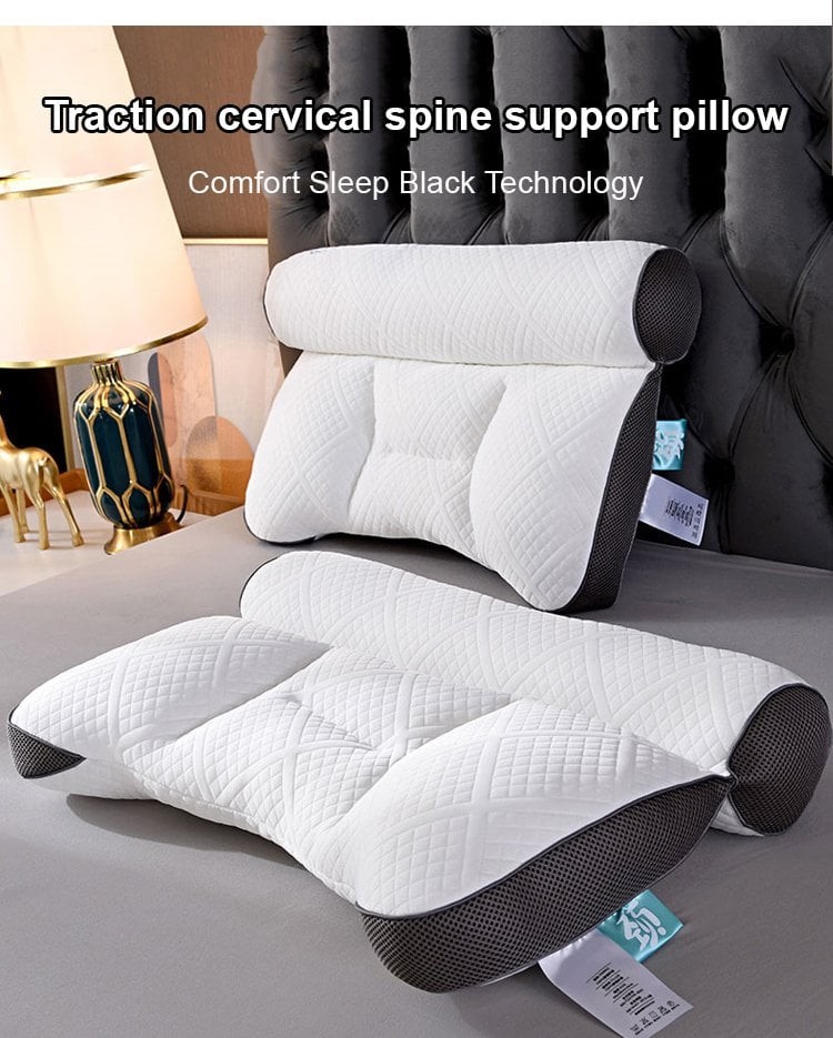 Almohada de plumón de ganso cómoda con soporte cervical para mejorar el sueño
