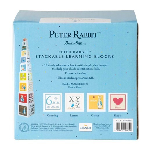 Bloques de aprendizaje apilables de Peter Rabbit