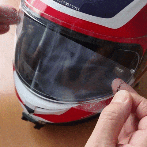Película fotocromática antivaho para casco