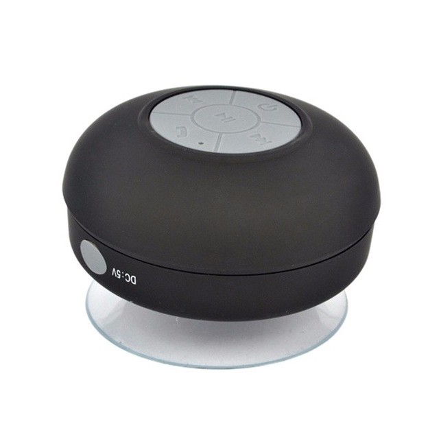 Mini altavoz portátil de ducha con subwoofer, inalámbrico y resistente al agua con Bluetooth.
