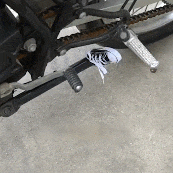 Almohadilla para pata de cabra de motocicleta