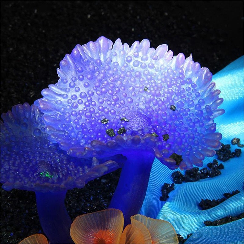 Acuario de coral artificial submarino, plantas acuáticas, decoración para el hogar