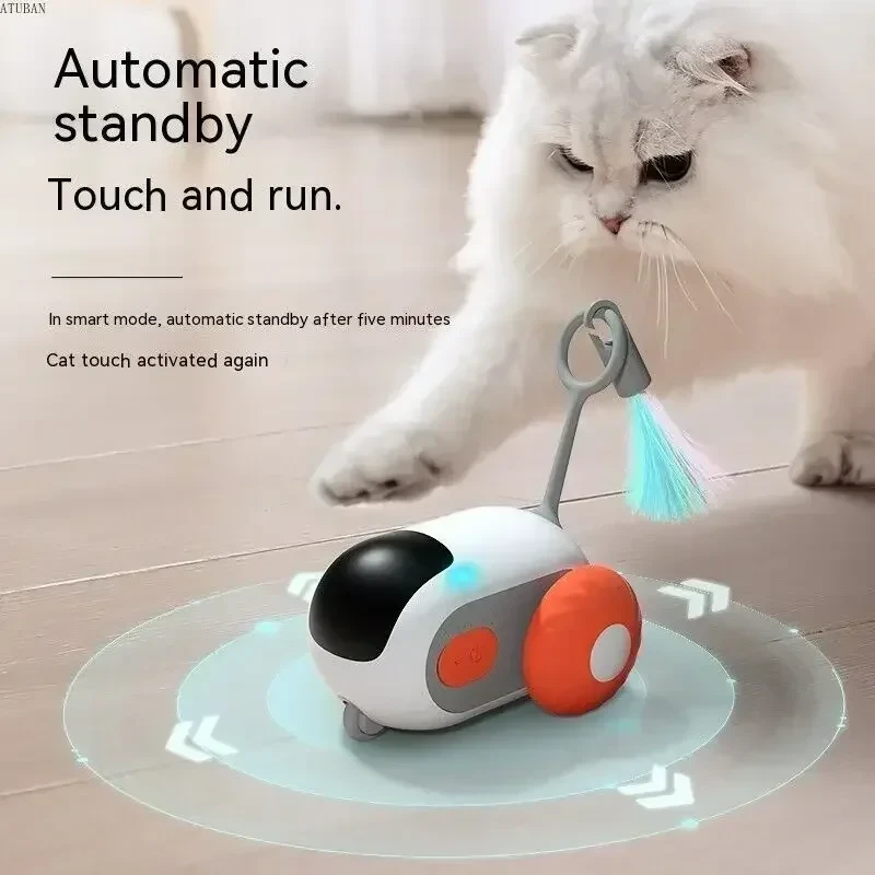 Coche de juguete para gatos con control remoto inteligente
