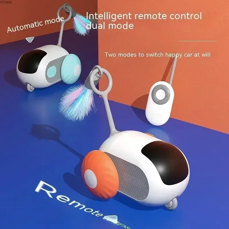 Coche de juguete para gatos con control remoto inteligente