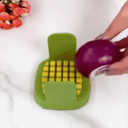 Picadora de verduras 2 en 1 para cortar en cubitos y rebanar