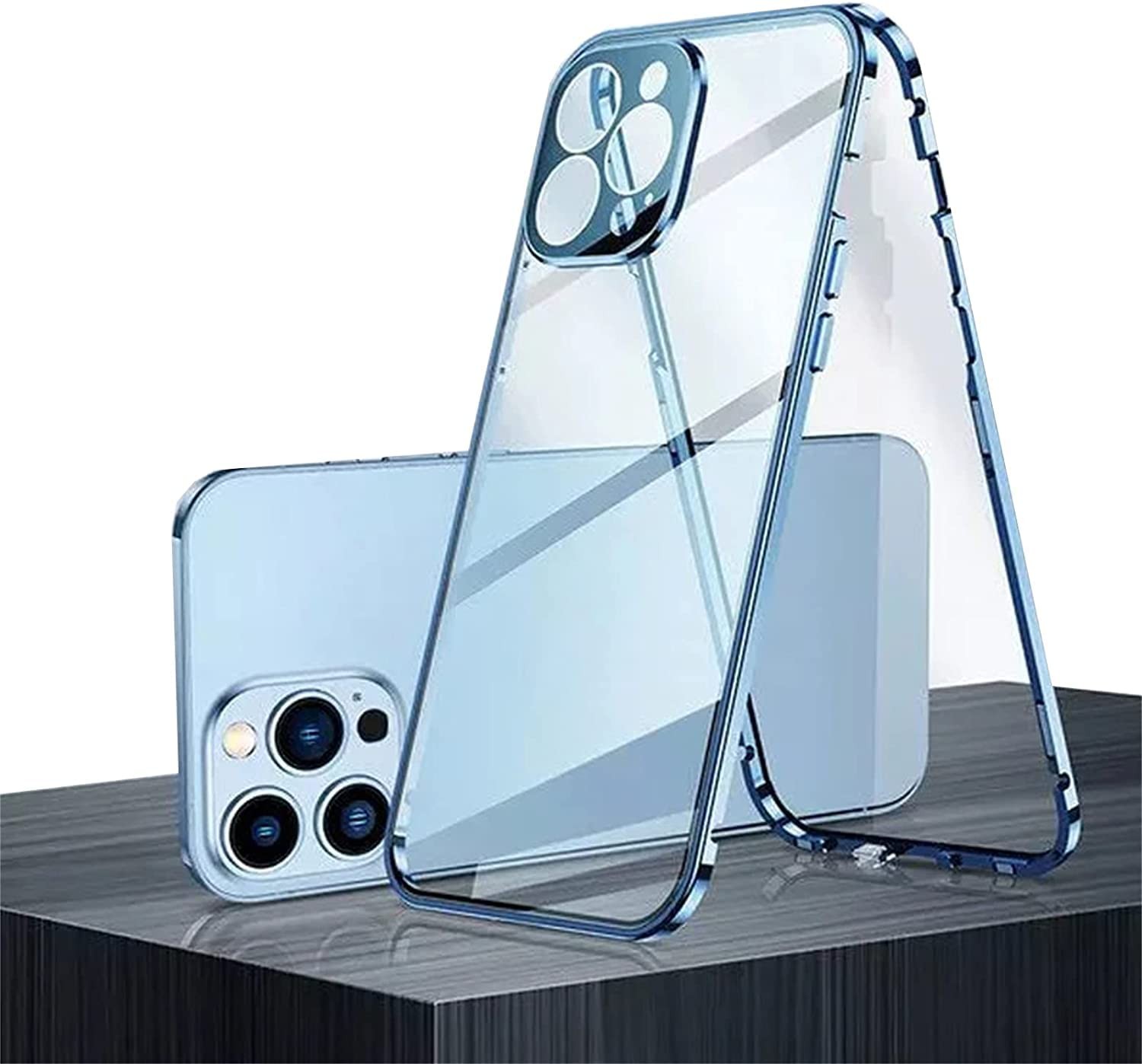 Funda para teléfono de vidrio templado de doble cara
