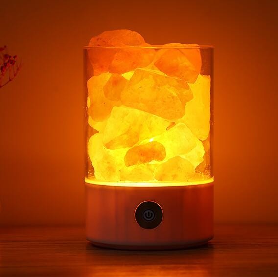 Baliza LED USB CrystalGlow de sal del Himalaya