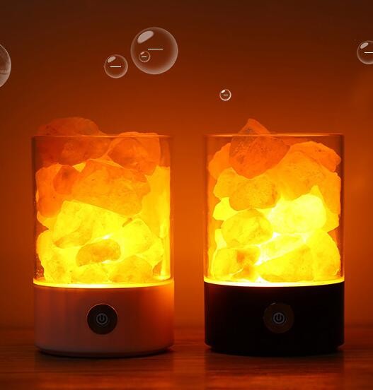 Baliza LED USB CrystalGlow de sal del Himalaya