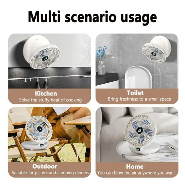Mini ventilador portátil de pared