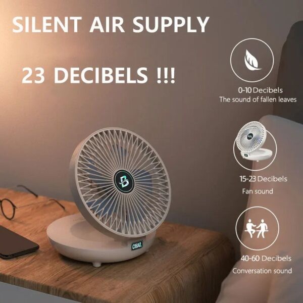 Mini ventilador portátil de pared