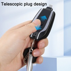 Batería externa tipo llavero de carga rápida de 1500 mAh