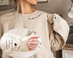 Sudadera de mamá con nombre de niño