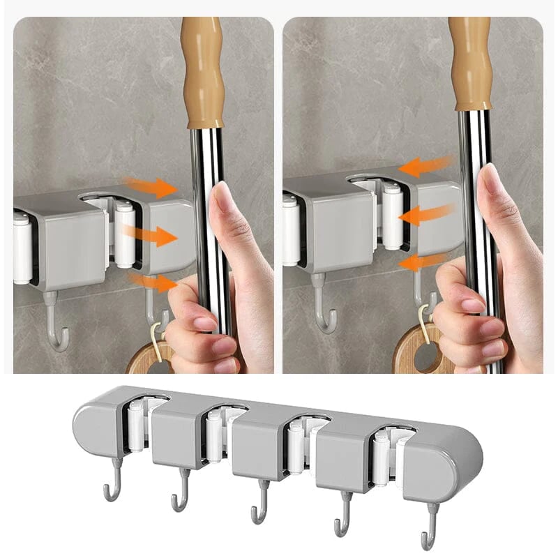 Soporte para trapeador con gancho