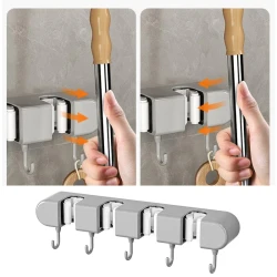 Soporte para trapeador con gancho