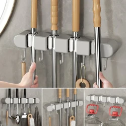 Soporte para trapeador con gancho
