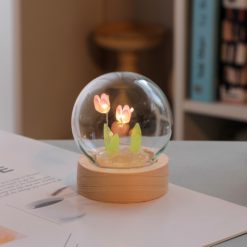 Lámpara LED Blossom hecha a mano: la luz nocturna perfecta y el regalo decorativo