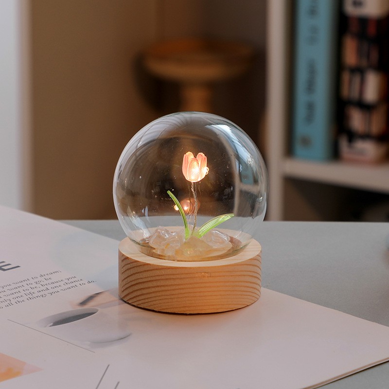 Lámpara LED Blossom hecha a mano: la luz nocturna perfecta y el regalo decorativo