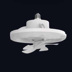 Luz de ventilador con cabezal oscilante LED