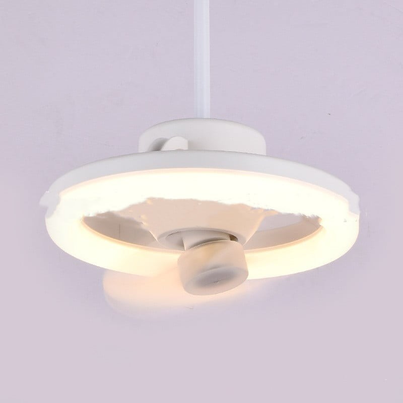 Luz de ventilador con cabezal oscilante LED