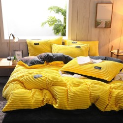 Juego de cama de terciopelo coral mágico de doble cara