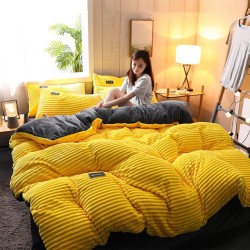 Juego de cama de terciopelo coral mágico de doble cara